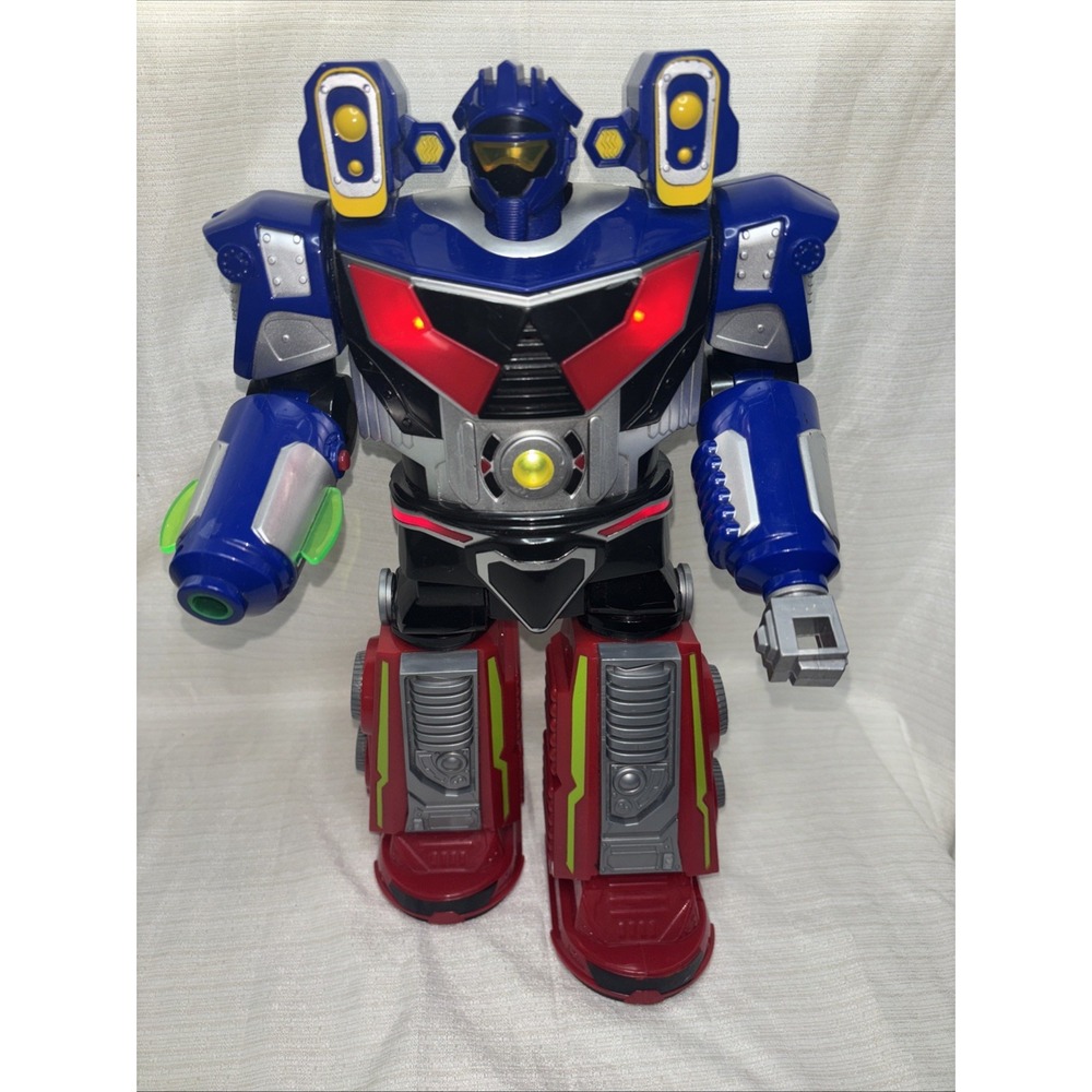 Adventure Force Astrobot Battery Operated Moving Robot Toy Lights Sound 14" WORK